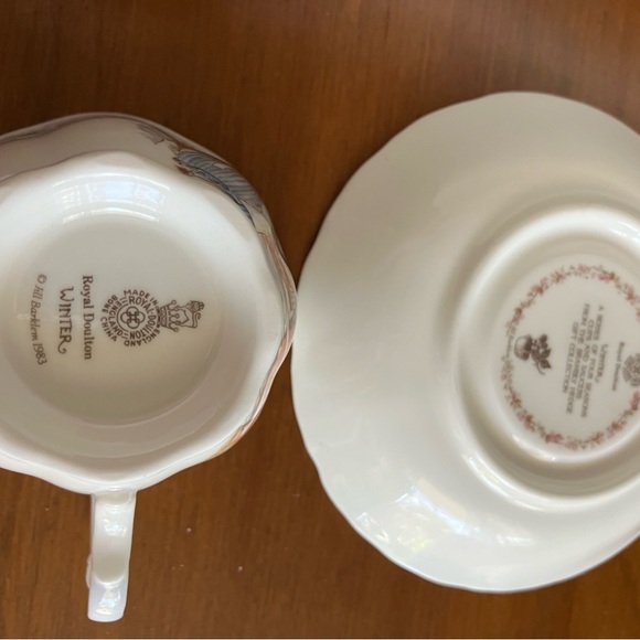 ROYAL DALTON “WINTER” CUP SAUCER THE BRAMBLY HEDGE COLLECTION MINT🐭🐁 🐾🌨️ - Picture 9 of 13